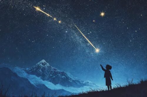 menatap bintang jatuh