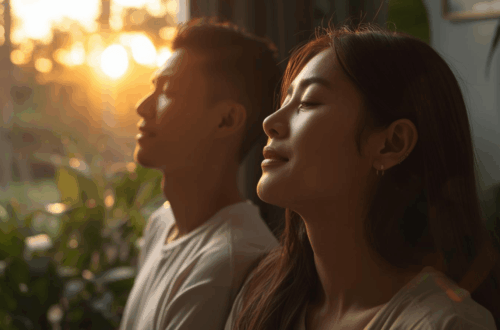 Rutinitas pagi tenang sebagai bagian dari gaya hidup positif.