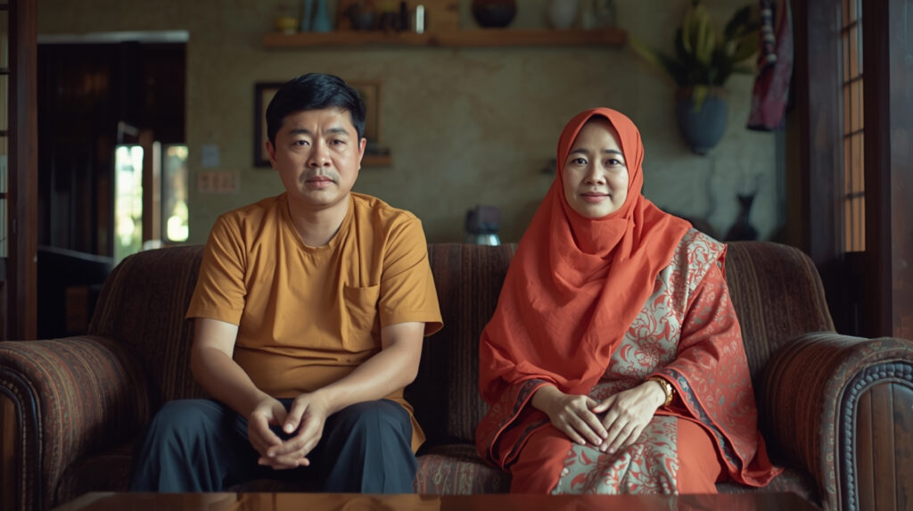 Lansia melakukan senam kursi sebagai olahraga ringan di rumah.