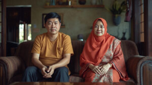 Lansia melakukan senam kursi sebagai olahraga ringan di rumah.